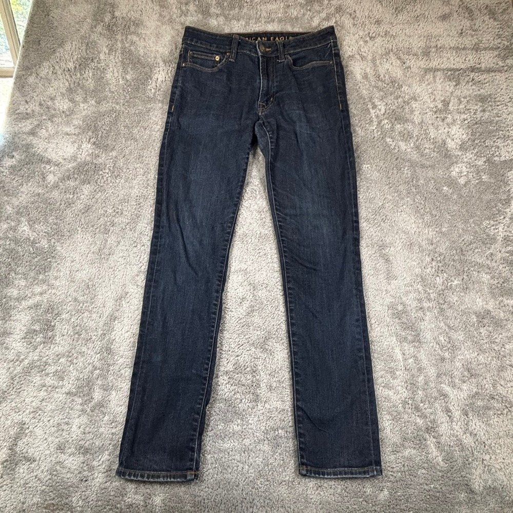 American Eagle Flex Slim Fit Jeans Dark Wash Denim Mens 28x30